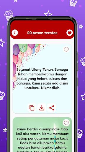 Kartu & Pesan Ulang Tahun screenshot 2