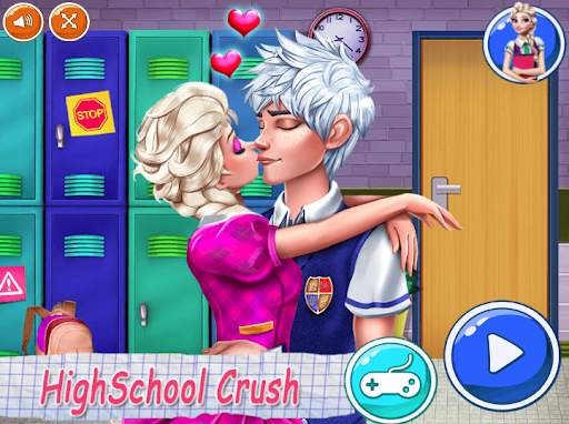 Couple Highschool Crush - Kiss Games For Girls screenshot 1