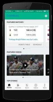 CrickBuzz : Live Cricket Score screenshot 1
