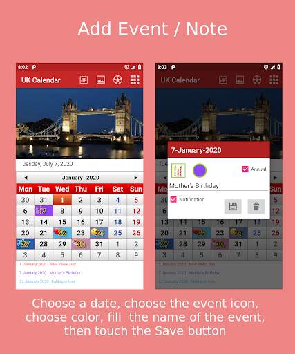 UK Calendar 2021 screenshot 6