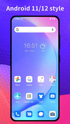 Cool R Launcher for Android 11 screenshot 1