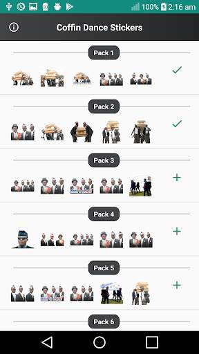 Coffin dance whats stickers screenshot 1