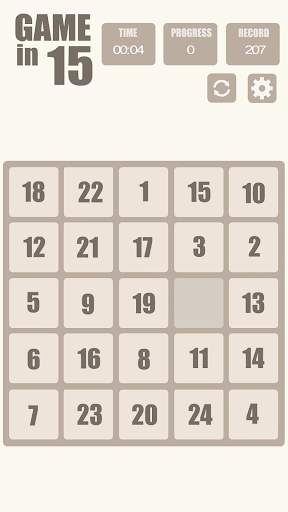 Game in 15 - Puzzle screenshot 5
