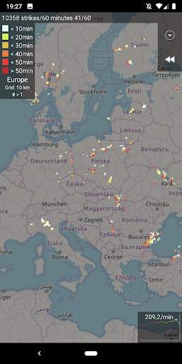 Blitzortung Lightning Monitor 2 تصوير الشاشة