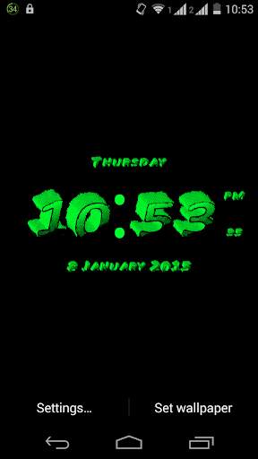 3D Clock Live Wallpaper screenshot 5