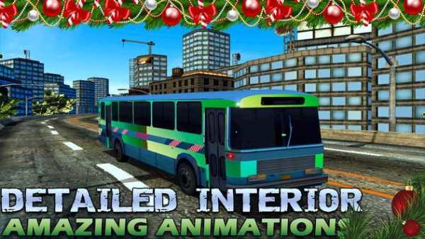 Amazing Christmas Tourist Bus Driving Simulator screenshot 2
