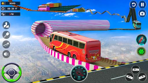 Impossible Bus Stunt Game 2023 screenshot 2