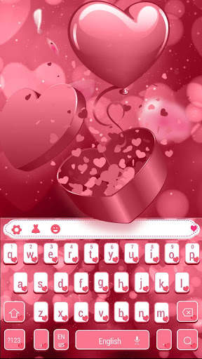 Red Love Rose Valentine Day Keyboard screenshot 4