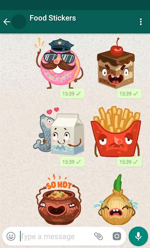 New WAStickerApps - Food Stickers For WhatsApp screenshot 1