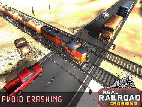 Real Railroad Train Crossing - Free Train Games screenshot 6