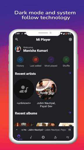 Mi Music Player : Smart Music Player screenshot 2