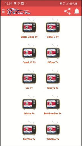 Television Costa Rica Online Tv 2 تصوير الشاشة