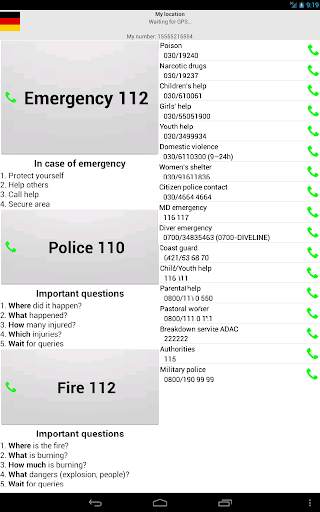 Mobile emergency call screenshot 8