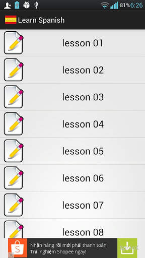 Spanish Exercise screenshot 3