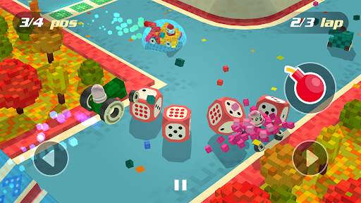 Pixel Car Racing Blocky Crash screenshot 4