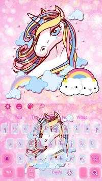 Cuteness Unicorn Keyboard Theme screenshot 5