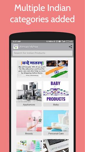 Atmanirbhar: Shop made in India products (No Ads) screenshot 1
