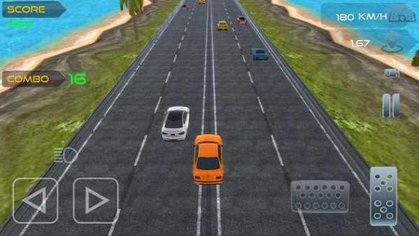 Racing in car 3D screenshot 2