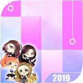 Black Pink Piano Tiles logo