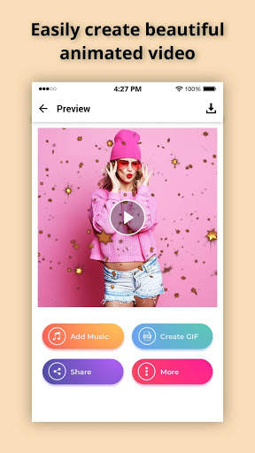 Glitter Photo Effect Video Maker with Music screenshot 1