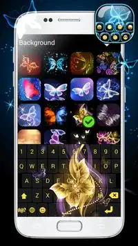 Neon Butterflies Keyboard screenshot 5