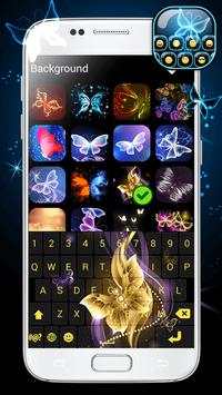 Neon Butterflies Keyboard screenshot 5