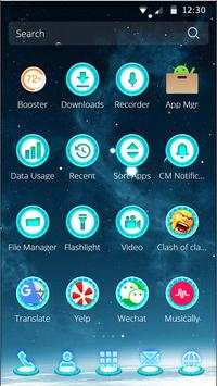 Galaxy Sci-Fi Launchr Theme 4 تصوير الشاشة