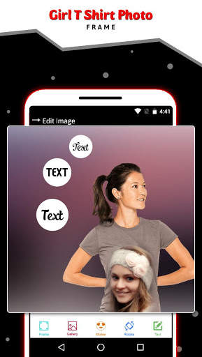 Girl T Shirt Photo Frame screenshot 2