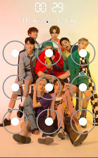 Pentagon KPOP Pattern Lock Screen screenshot 4