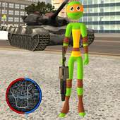 Michel Angelo Stickman Ninja Rope Hero Ganstar War 1.0