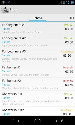 Zirkeltraining Assistent screenshot 3