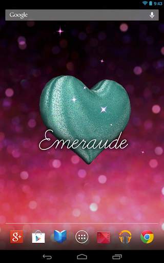 3D Glitter Heart LWP screenshot 6