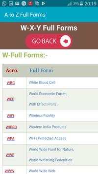 A to Z Full Forms screenshot 1