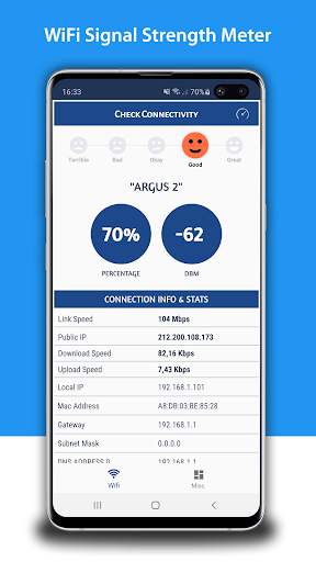 WiFi Analyzer - Wifi signal meter screenshot 1