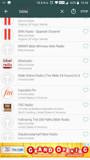 Christian Radio Stations screenshot 2