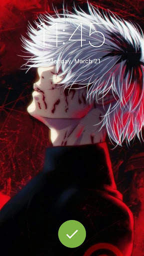 Ken Kaneki Anime Fun Art PIN Lock Screen 1 تصوير الشاشة