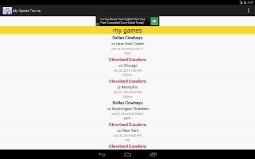 My Sports Teams screenshot 14