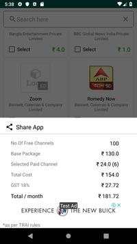 TV Calc - DTH Channel Price calculator screenshot 2