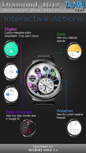 Diamond Ritz HD Watch Face Widget & Live Wallpaper screenshot 4
