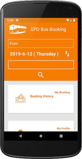 EPD Bus Booking screenshot 1
