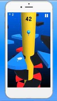 helix spiral lompat merah bola bergulir bola screenshot 1
