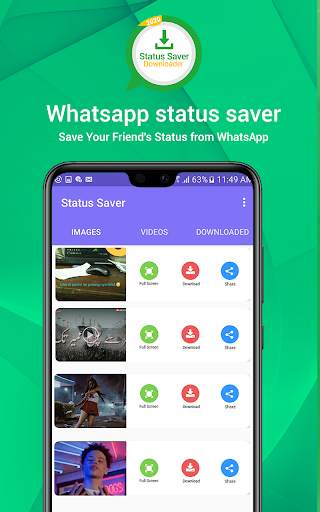 Download status for Whatsapp - Status Saver screenshot 4