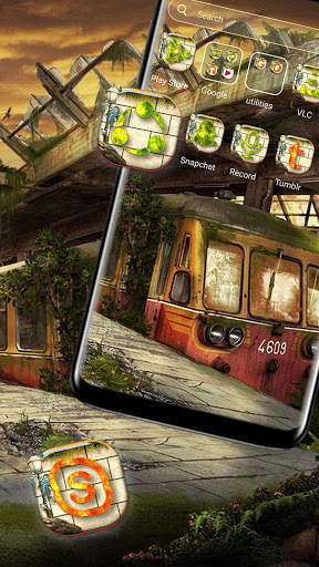 Train Scrap Yard Launcher Themes screenshot 4