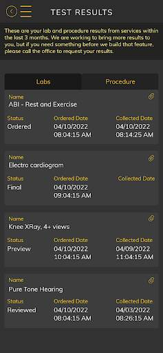 EPIC Health Application screenshot 4