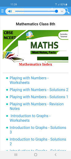 NCERT 8th Mathematics Notes And Q & A App screenshot 3