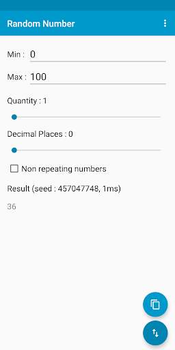 Random Number screenshot 1