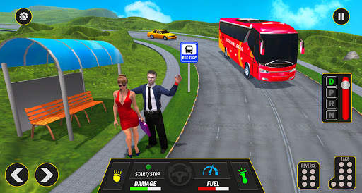 Driver ekstrim jalan raya Bus screenshot 4