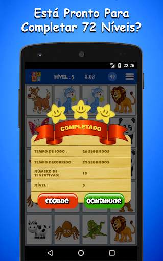 Jogo De Memória De Animais Para Crianças screenshot 4