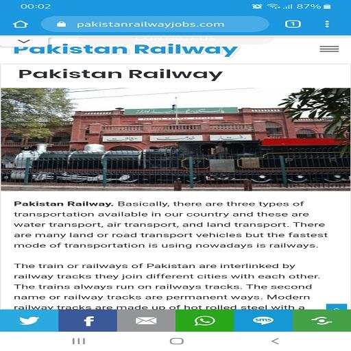 Pakistan Railway Jobs screenshot 2