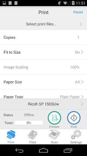 Ricoh Printer screenshot 1